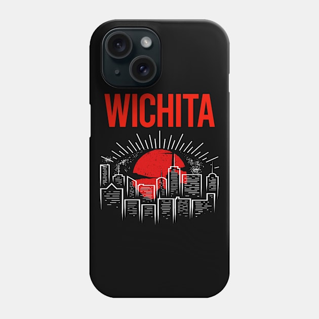 Red Moon Wichita Phone Case by flaskoverhand