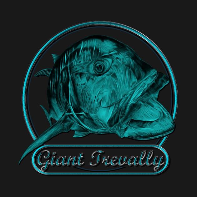 giant trevally by Art by Paul