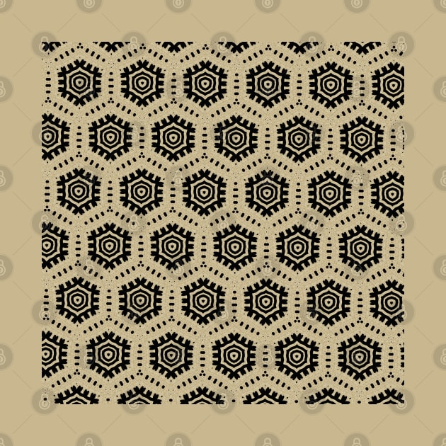 Black Ink Tribal Geo by Sheila Wenzel Ganny