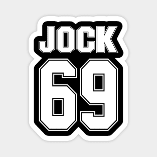 JOCK 69 - Generic Sports Guy Football Basketball Baseball Soccer Tennis Golf Etc Magnet