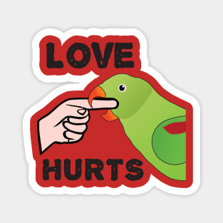 Love Hurts - Alexandrine Parakeet Female Magnet