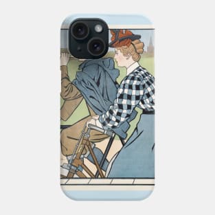 Hamers rijwielen cyclists print by Johann Georg van Caspel Phone Case