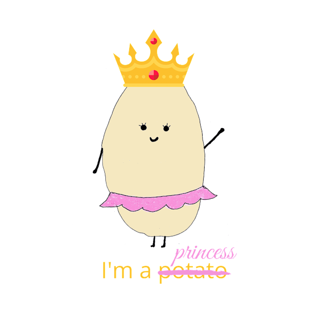 I'm a potato princess of potatoes Printato is better than Unitato the unicorn potato funny vegetable by The Boho Cabana
