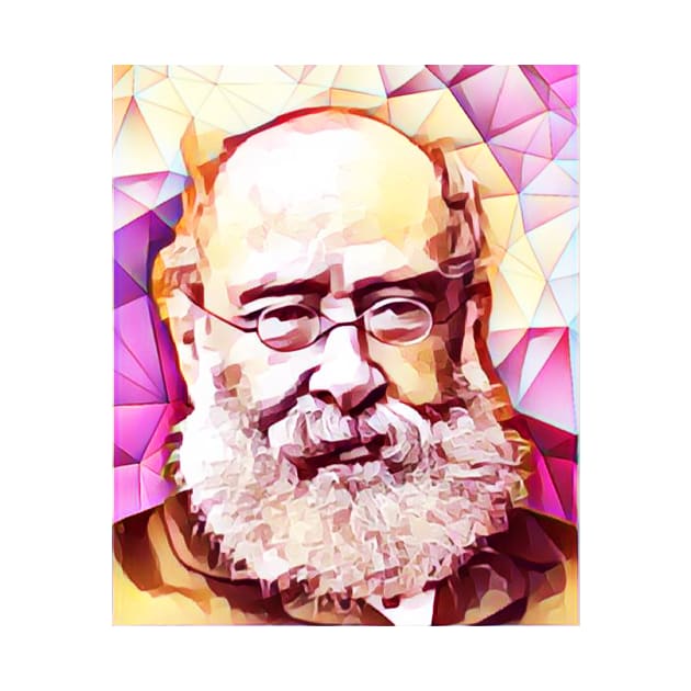 Anthony Trollope Portrait | Anthony Trollope Pink Artwork 14 by JustLit