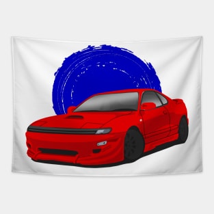 Red Toyota Celica Gts St185 Tapestry