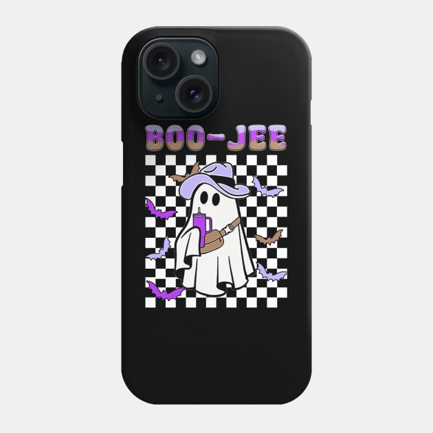 Spooky Season Cute Ghost Halloween Costume Boujee Boo-Jee Phone Case by JennyArtist