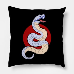 Big red snake Pillow