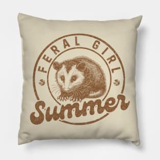 Feral-Girl-summer Pillow