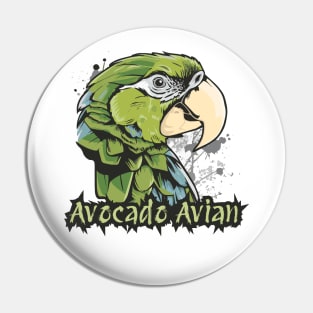 Avocado Avian Green Quaker Street Art Pin