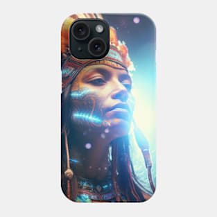 Native Indian Warrior Spirit Fantastic Cosmic Magical Phone Case