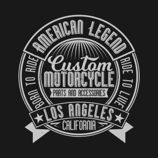 Custom Motorcycles Born To Ride T-Shirt