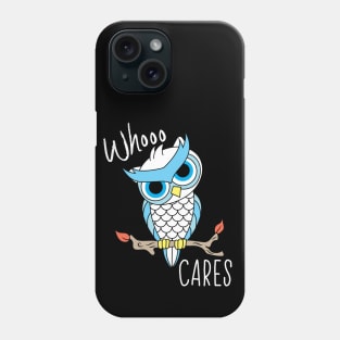 Whoo Cares Snowy Owl Phone Case
