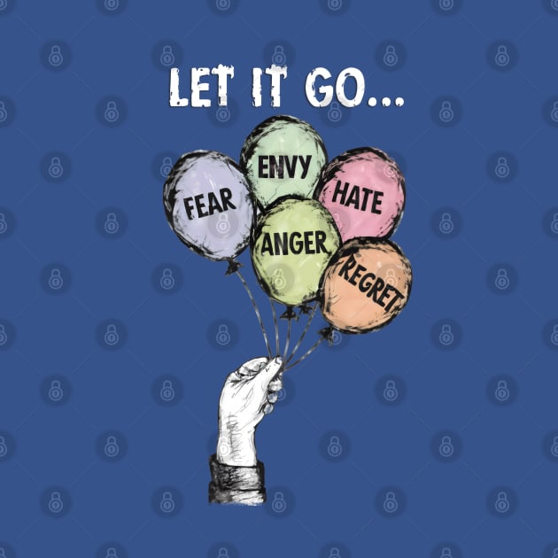 Let It Go Minimalist Therapy Balloon Design by TF Brands