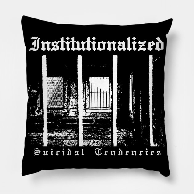 Institutionalized Pillow by maybeitnice