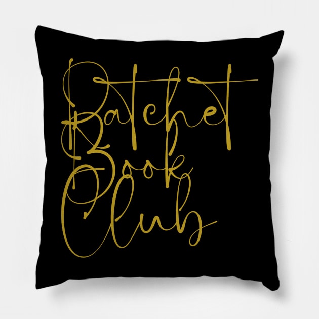 Ratchet Book Club Logo 4 Pillow by Single_Simulcast