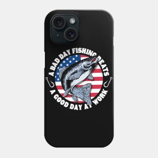 USA Patriotic Trout Fishing Phone Case