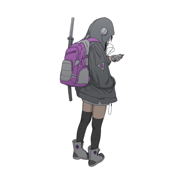 SCHOOL NINJA GIRL by doser