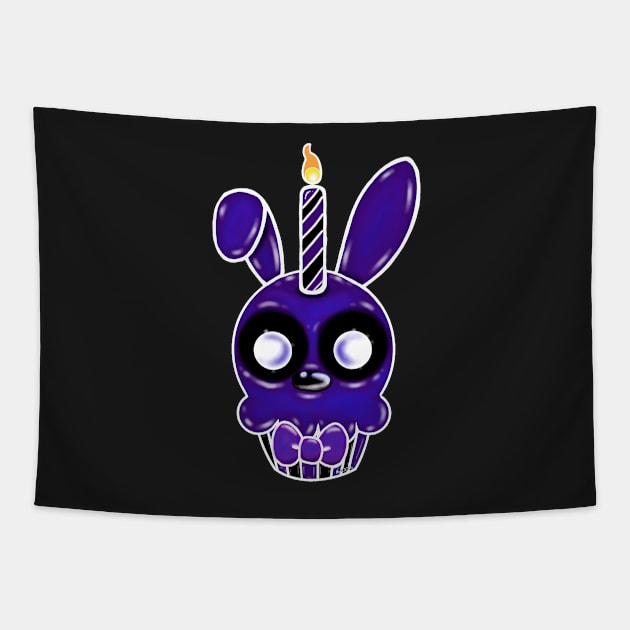 Shadow Bonnie Cupcake Tapestry by Bat13SJx