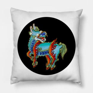 Minhwa: Kirin F Type (Korean traditional/folk art) Pillow