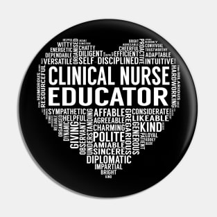 Clinical Nurse Educator Heart Pin