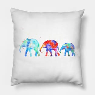 Elephants, family elephants Pillow