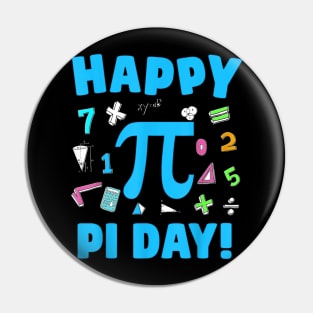 Happy Pi Day Kids Math Teachers Student Professor Pi Day Pin