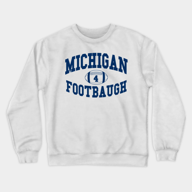 Michigan Footbaugh On Maize Michigan Football Crewneck