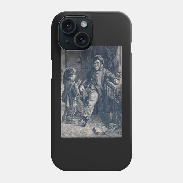 A Victorian Irish Schoolmaster Phone Case by artfromthepast