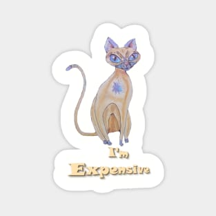 I'm Expensive, Cat Caricature Magnet