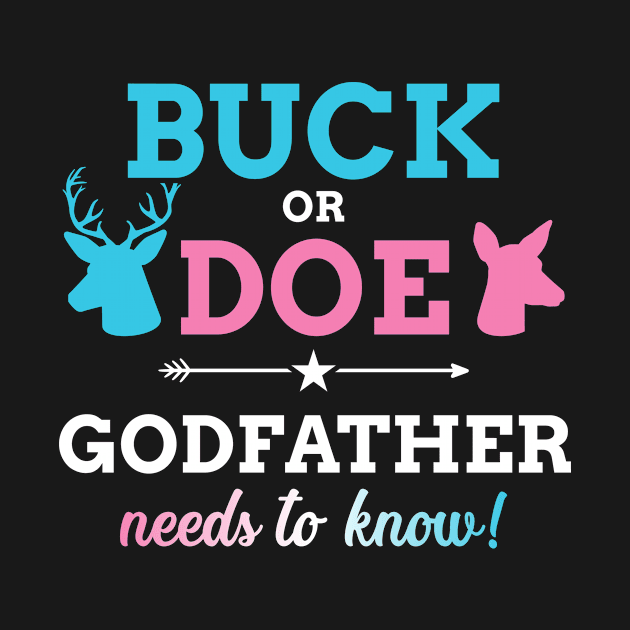 Gender reveal buck or doe godfather matching baby party by Designzz