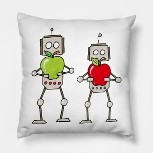 Apple Bots Pillow