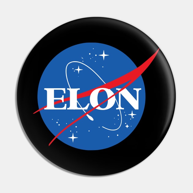 Elon Musk Space Logo Pin by Nerd_art