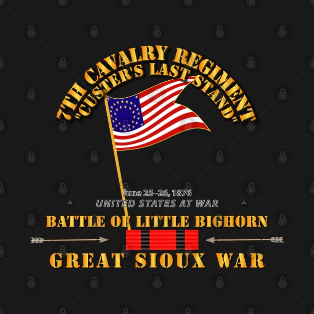 Battle Little Bighorn - 7th Cav - Indian Wars w Guidon by twix123844