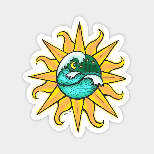 Thailand Sun Magnet by The Soul Creative
