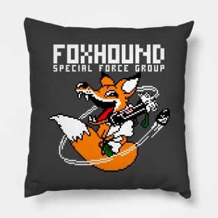 FOXHOUND pixel art MGS logo #2 Pillow