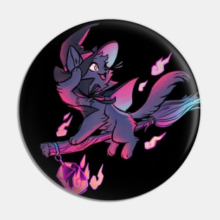 Witchy Kitty Flight Pin