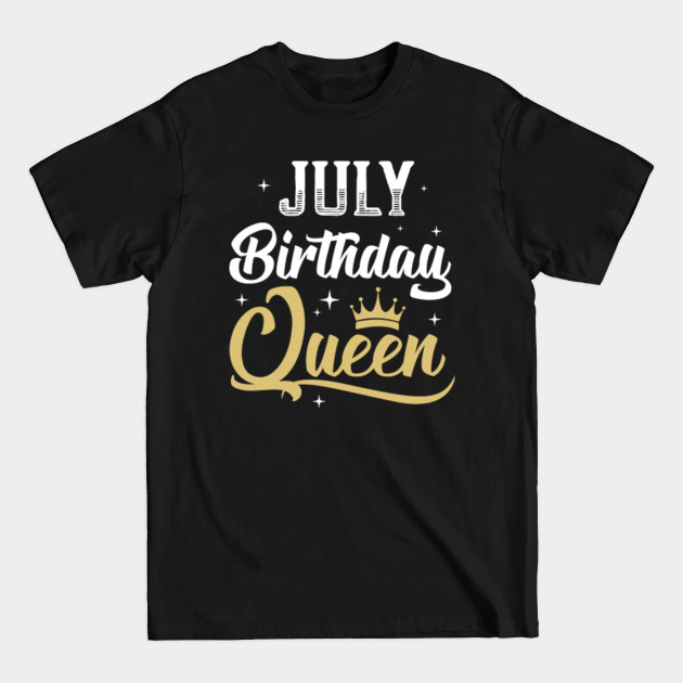 Disover July Birthday Queen T-Shirt