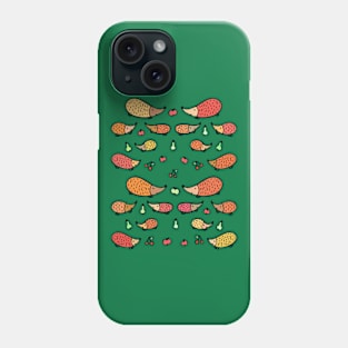 Cute and Colorful Hedgehog Pattern Phone Case