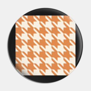 Tea and Cream Houndstooth Pin