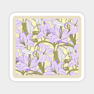 Lilac Light Summer Lillies Magnet