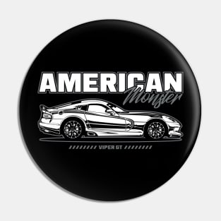 Dodge Viper GT (White Print) Pin