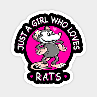 Just A Girl Who Loves Rats Magnet