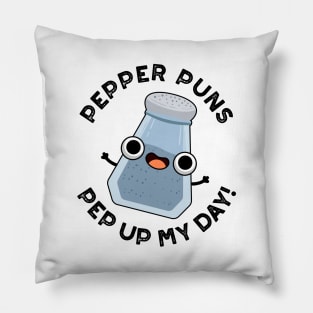 Pepper Puns Pep Up My Day Funny Food Pun Pillow