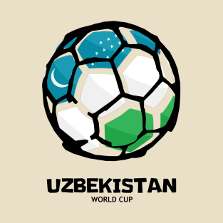 Uzbekistan Football Country Flag T-Shirt