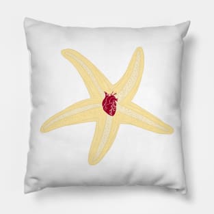 Heart in starfish Pillow