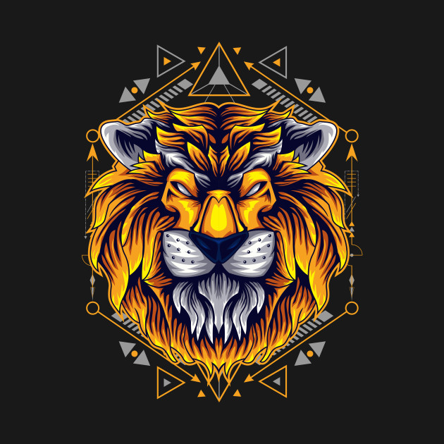 lion retro gold by SHINIGAMII