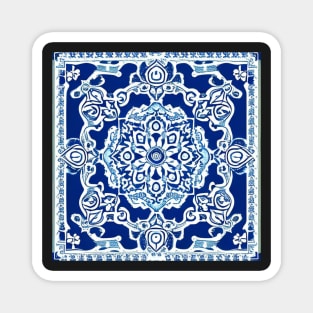 Lapis Blue Aesthetic Pattern Magnet