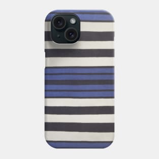 Blue Black White Striping Phone Case