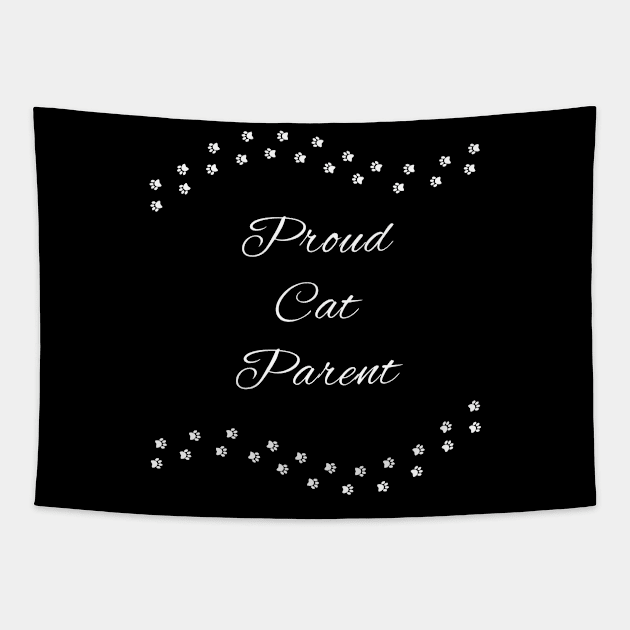 Cat Parent Tapestry by CityTeeDesigns