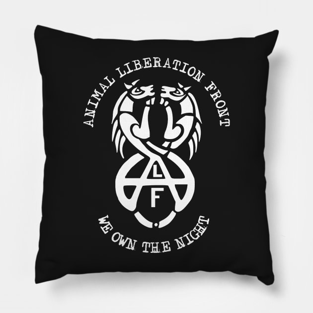 Animal Liberation Front Pillow by ChatNoir01